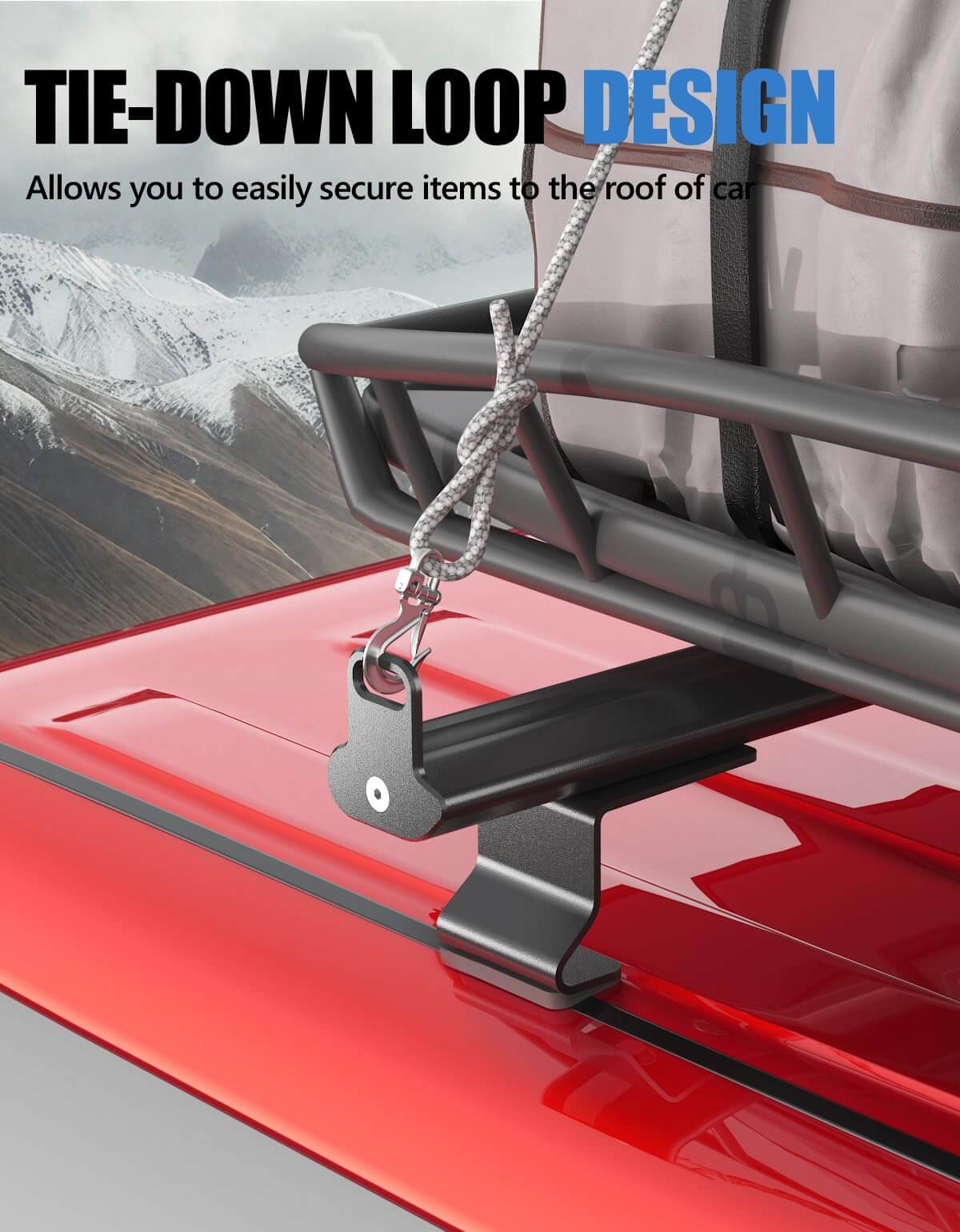 Van Ladder Roof Rack Compatible with Ford Transit Connect 2014-2025(Not for Transit), Steel Ladder Rack for Cargo Van, 2 Crossbars 47''