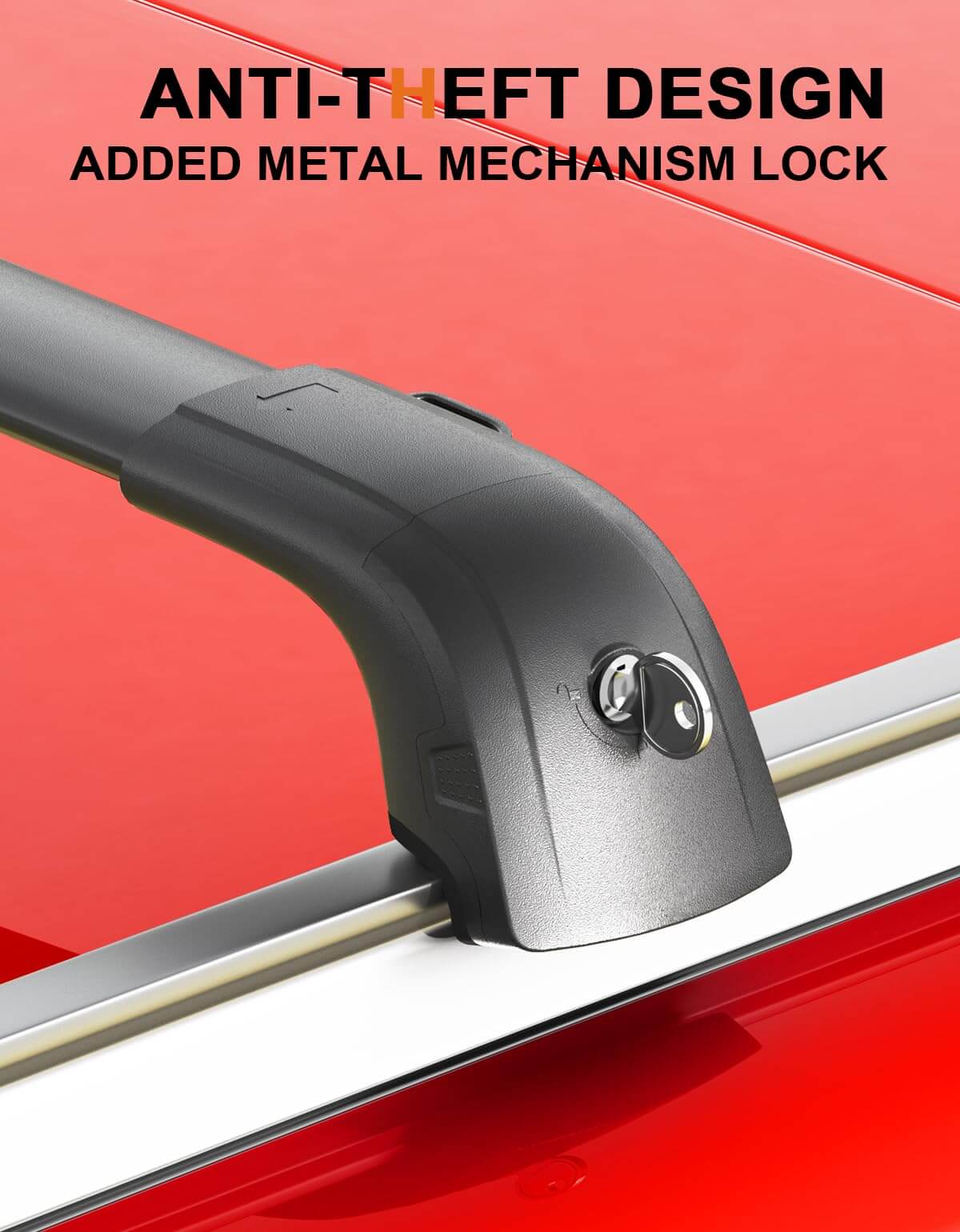 KINGGERI 220lbs Lockable Roof Rack Cross Bars Compatible with Hyundai Tucson 2016-2025 SE/SEL/N Line/Limited