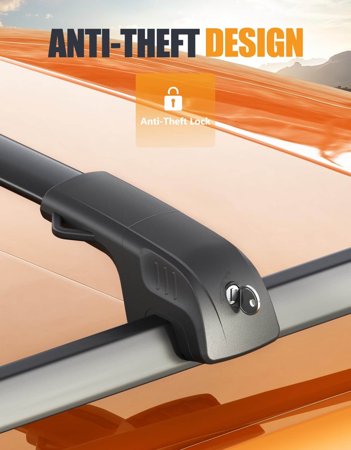 KINGGERI 300lbs Lockable Roof Rack Cross Bars Compatible with BMW X7 G07 2019-2026 with Raised Side Rails