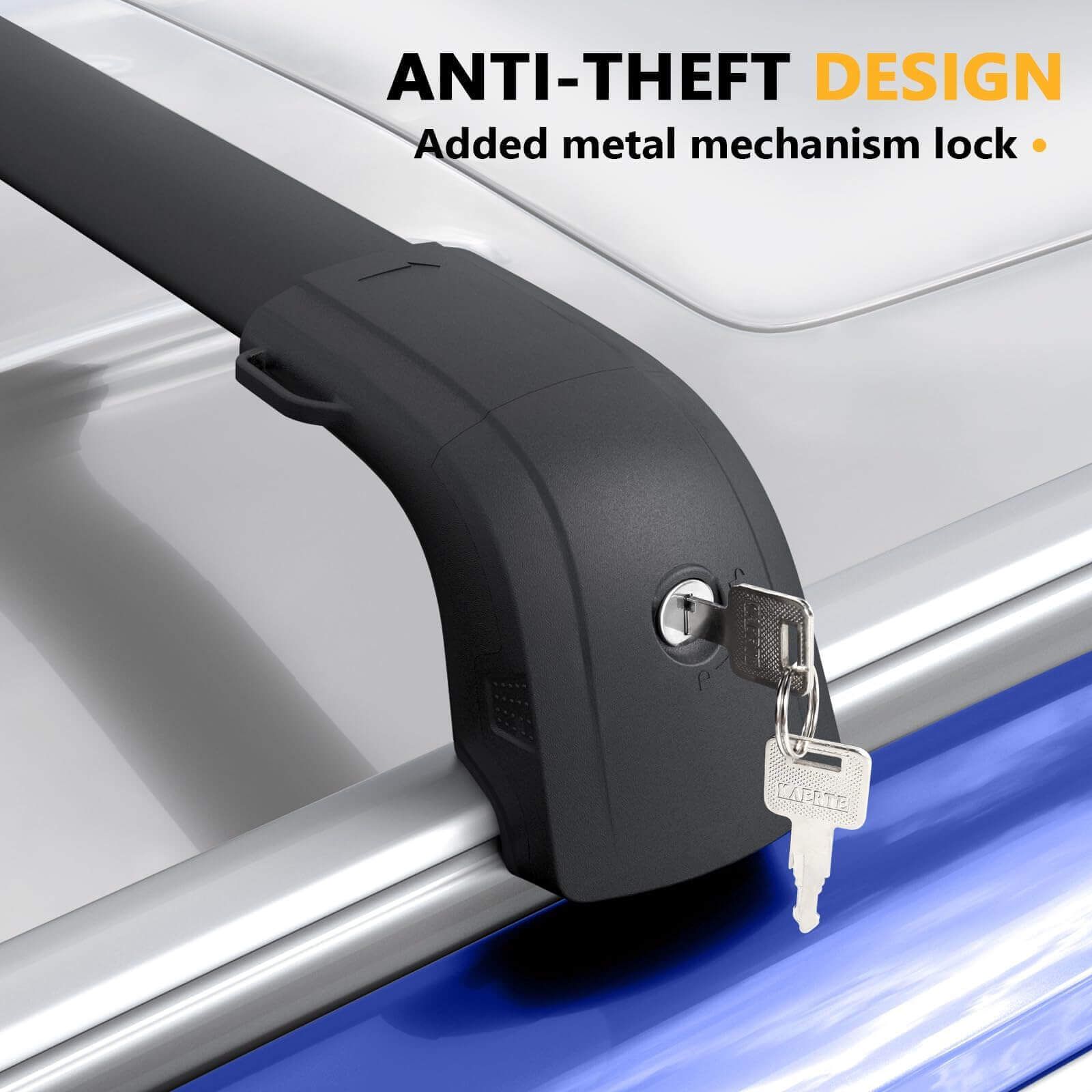 KINGGERI Lockable 220lb Roof Rack Cross Bars Fit for 2021-2025 Chevrolet Suburban & Tahoe GMC Yukon XL, Cadillac Escalade ESV