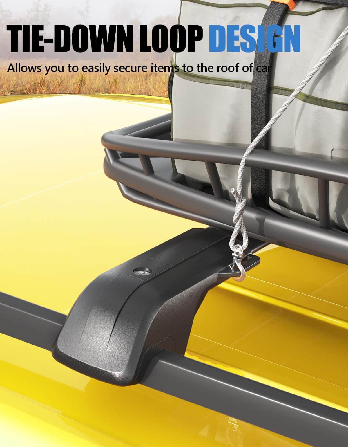 KINGGERI 260lb Roof Rack Cross Bars Fit for 2024-2026 Hyundai Santa Fe & Santa Fe Hybrid (Not for SE)