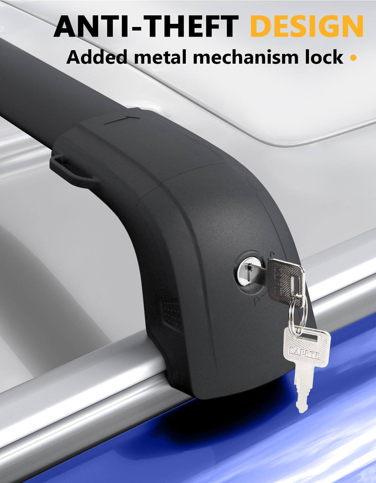 KINGGERI 220lbs Lockable Roof Racks Cross Bars Fit for Mazda CX50 CX-50 2023 2024 2025 with Flush Side Rails