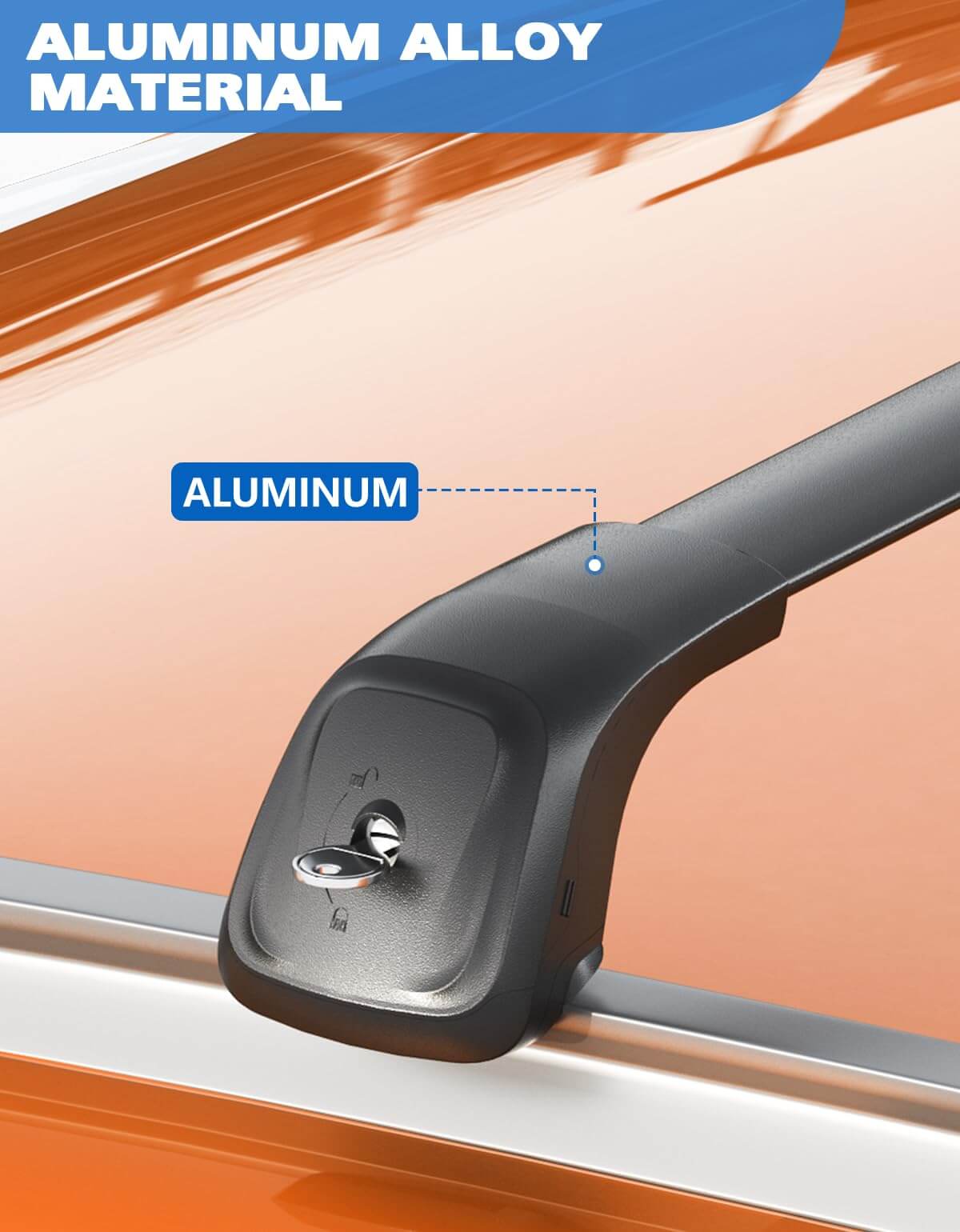 330lbs Roof Rack Cross Bars Compatible with 2024-2026 Mazda CX90 & CX-90 PHEV with Flush Side Rails