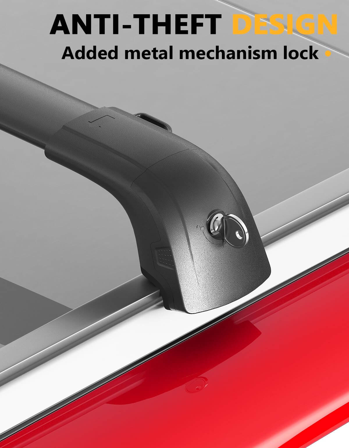 KINGGERI 220lbs Lockable Roof Rack Cross Bars Fit for Genesis GV80 2021-2025,Heavy Duty Anti-Theft