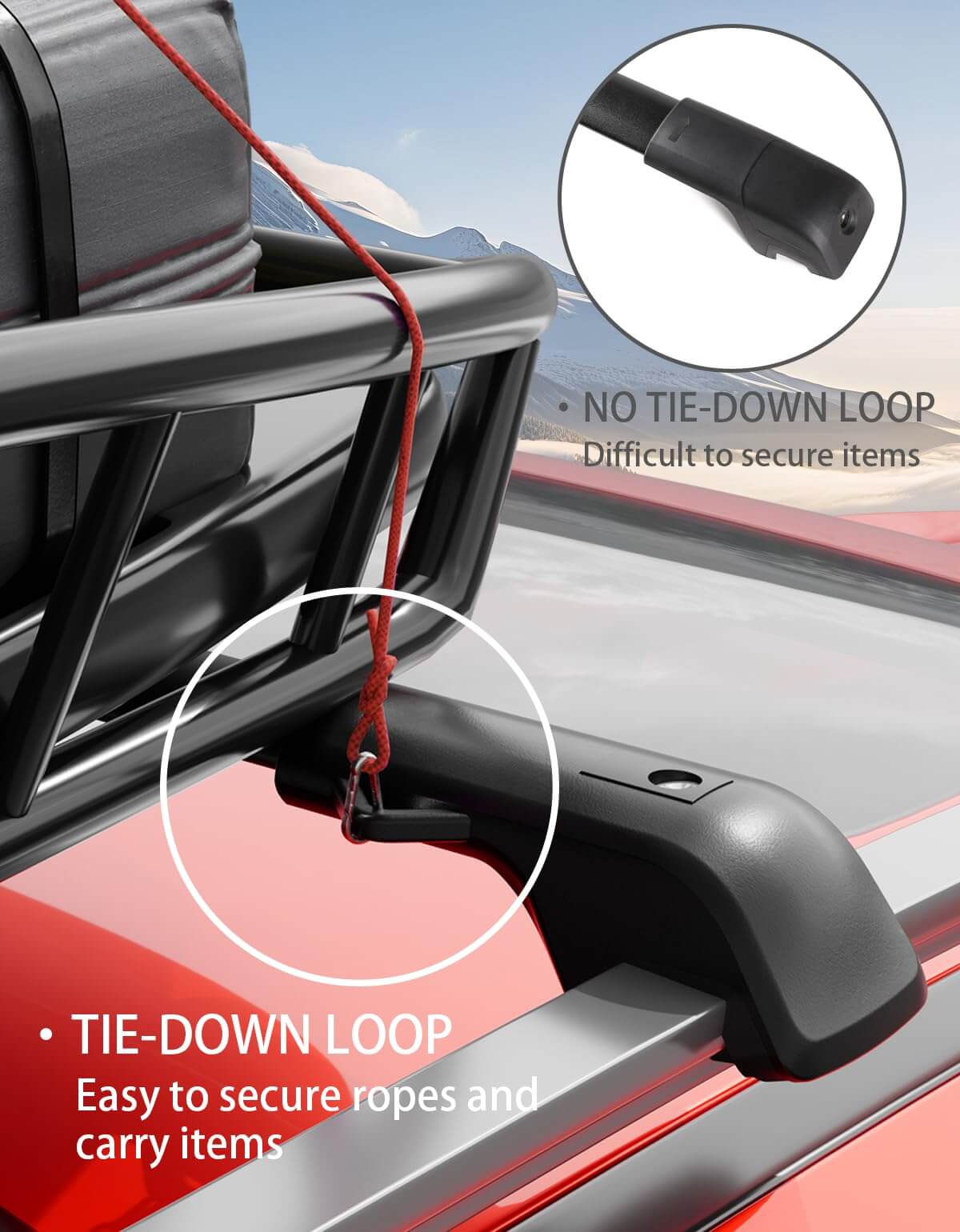 KINGGERI Lockable 220lbs Roof Rack Cross Bars Compatible with Ford Explorer 2020-2025,Heavy Duty Lockable Aluminum