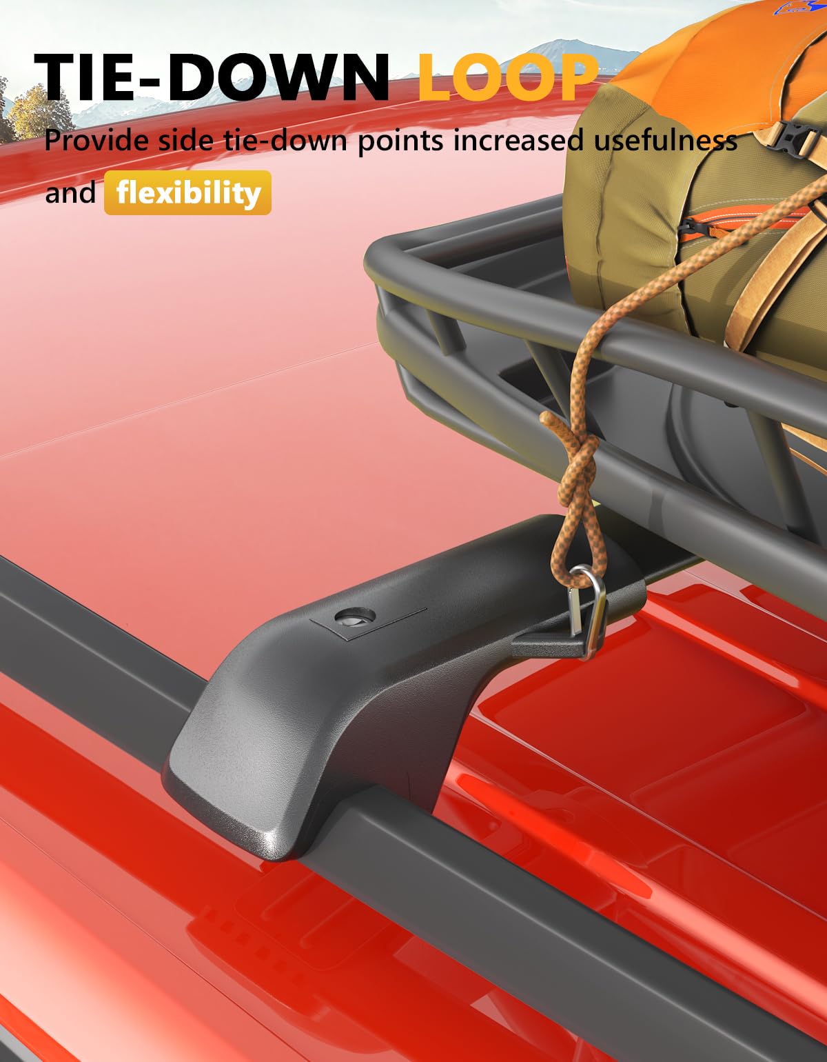 KINGGERI 220lbs Roof Rack Cross Bars Compatible with Subaru Ascent 2019-2025 with Raised Side Rails