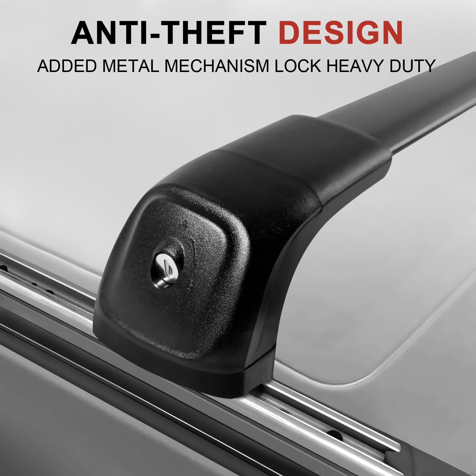 KINGGERI Lockable 260lbs Roof Racks Cross Bars Fit for Jeep Grand Cherokee 2011-2021 with Grooved Side Rails(NOT for Raised Side Rails)