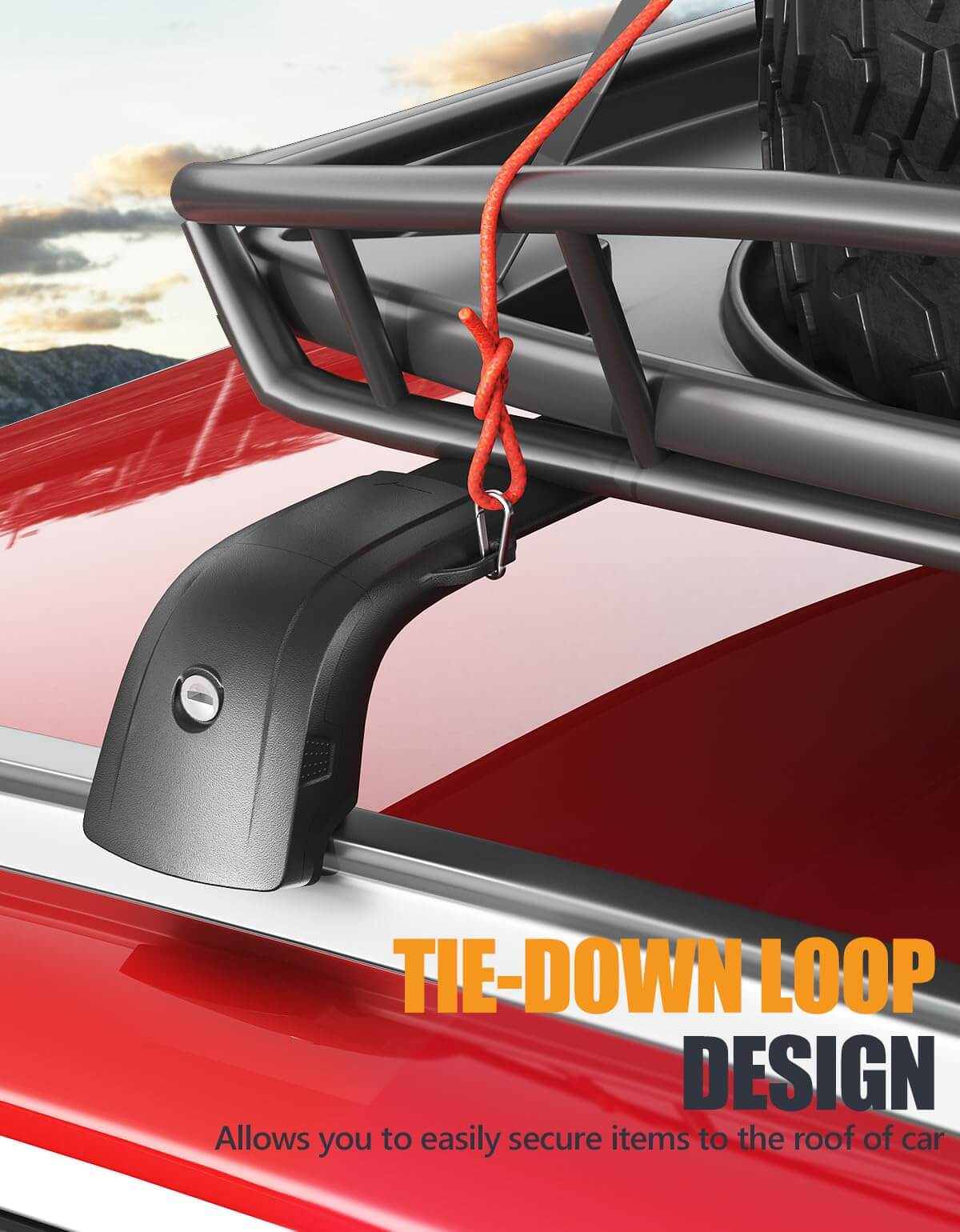 KINGGERI 220lb Lockable Roof Rack Cross Bars Compatible with Audi Q5 2018-2026 with Flush Side Rails