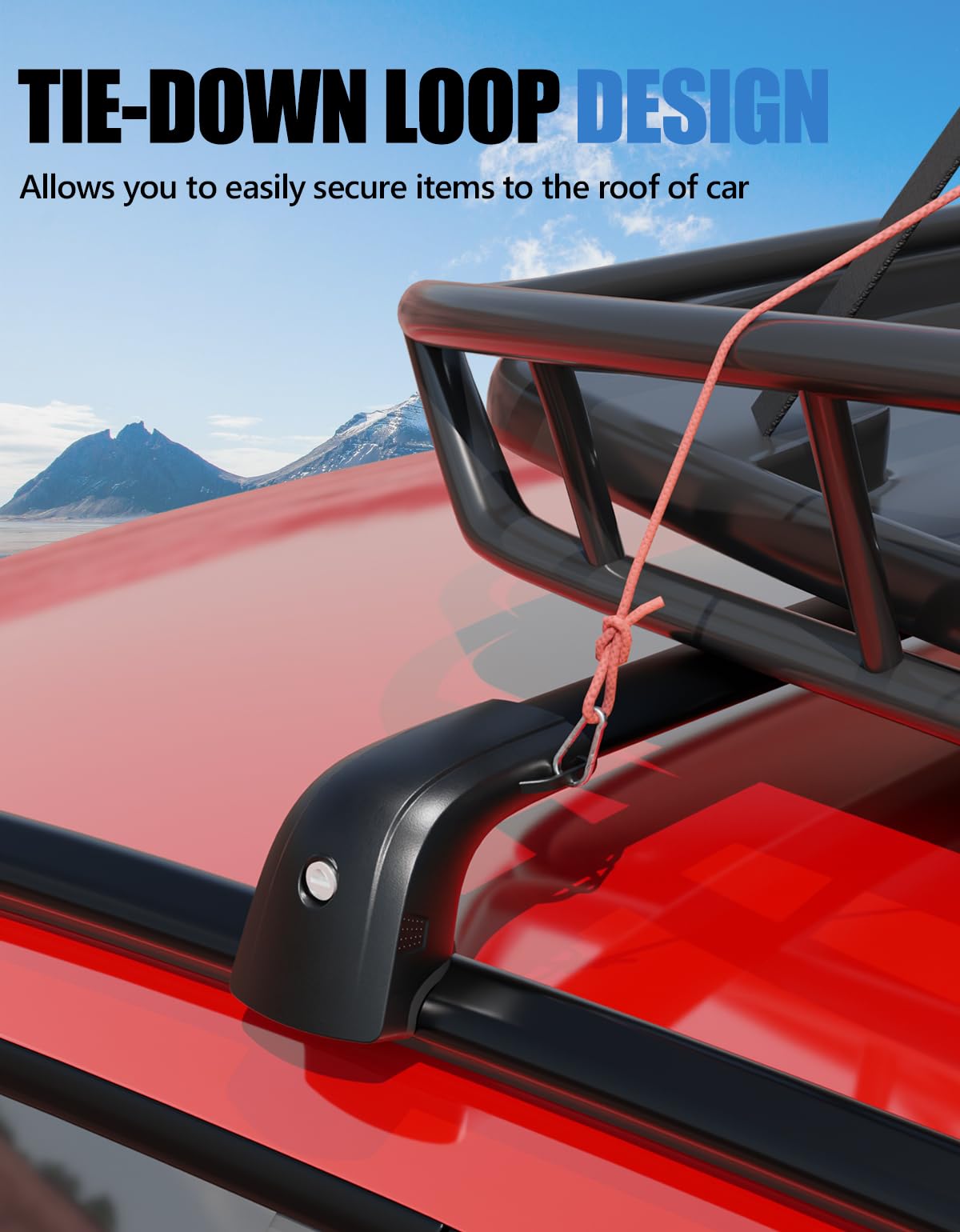 Lockable Roof Rack Cross Bars 220lb Compatible with Mitsubishi Outlander 2018