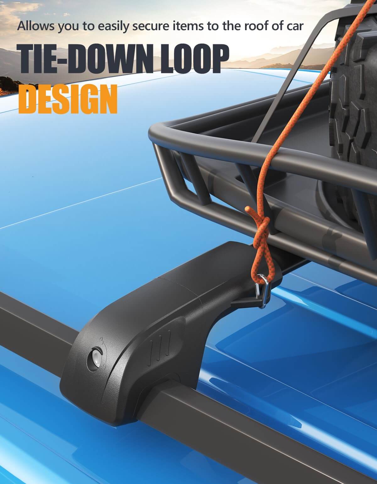 KINGGER 220lbs Lockable Roof Rack Cross Bars Compatible with Ford Escape 2013-2019 with Raised Side Rails