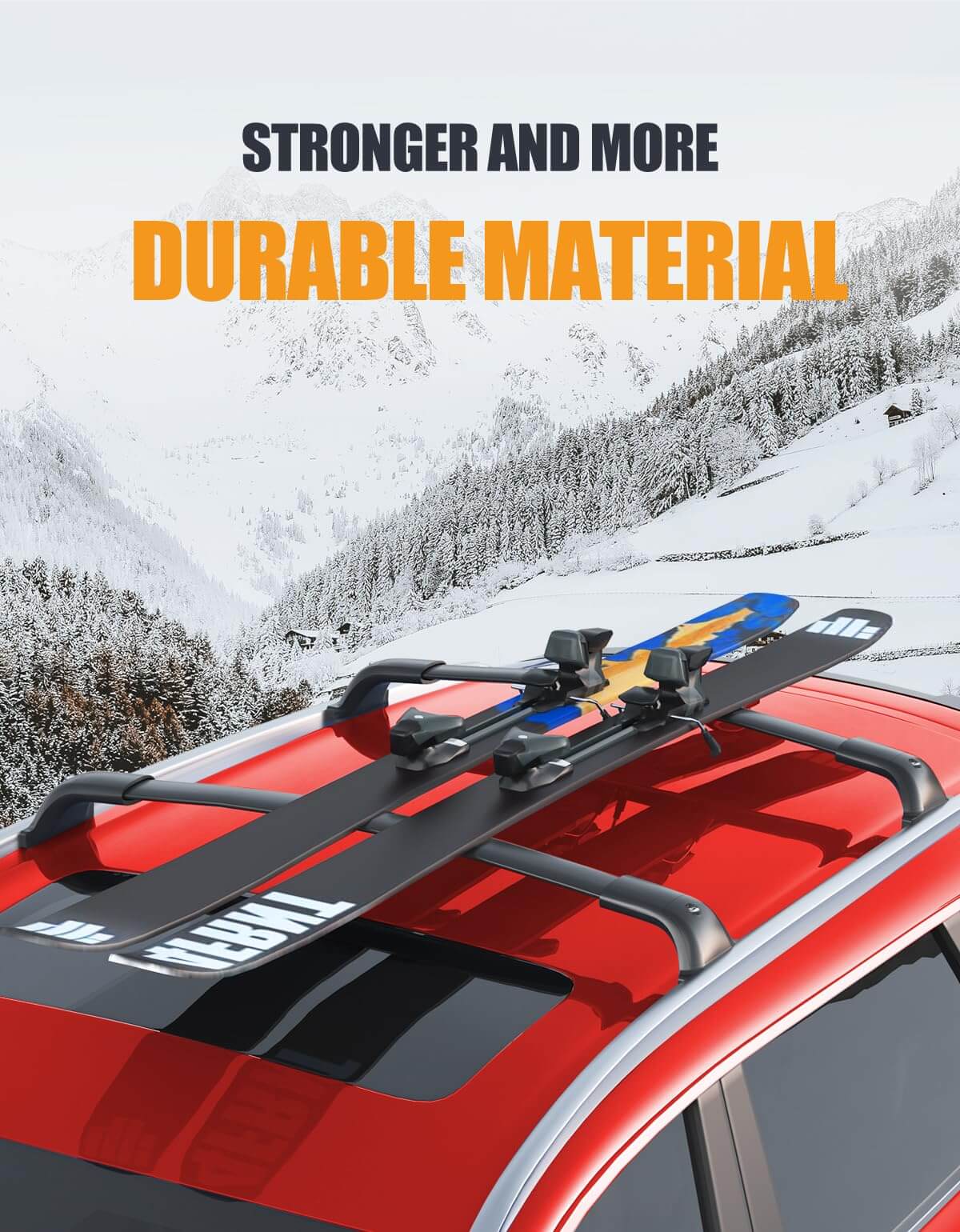 260lbs Lockable Roof Rack Cross Bars Compatible with Honda Prologue Touring 2024 2025 with Flush Side Rails