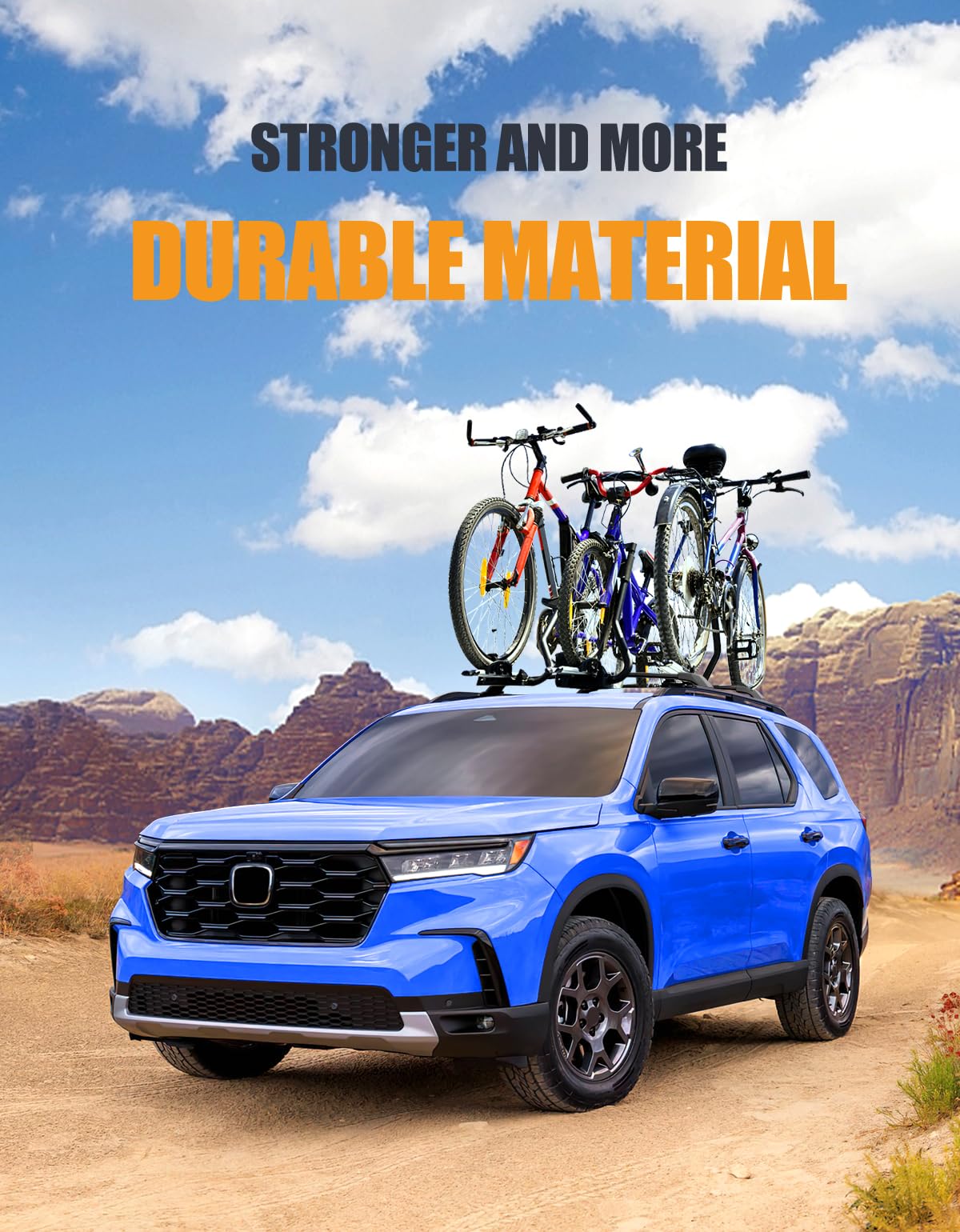 KINGGERI 260lbs Roof Rack Cross Bars Fit for Honda Pilot 2023-2025 Sport TrailSport Touring Elite (Not for LX & EX-L)