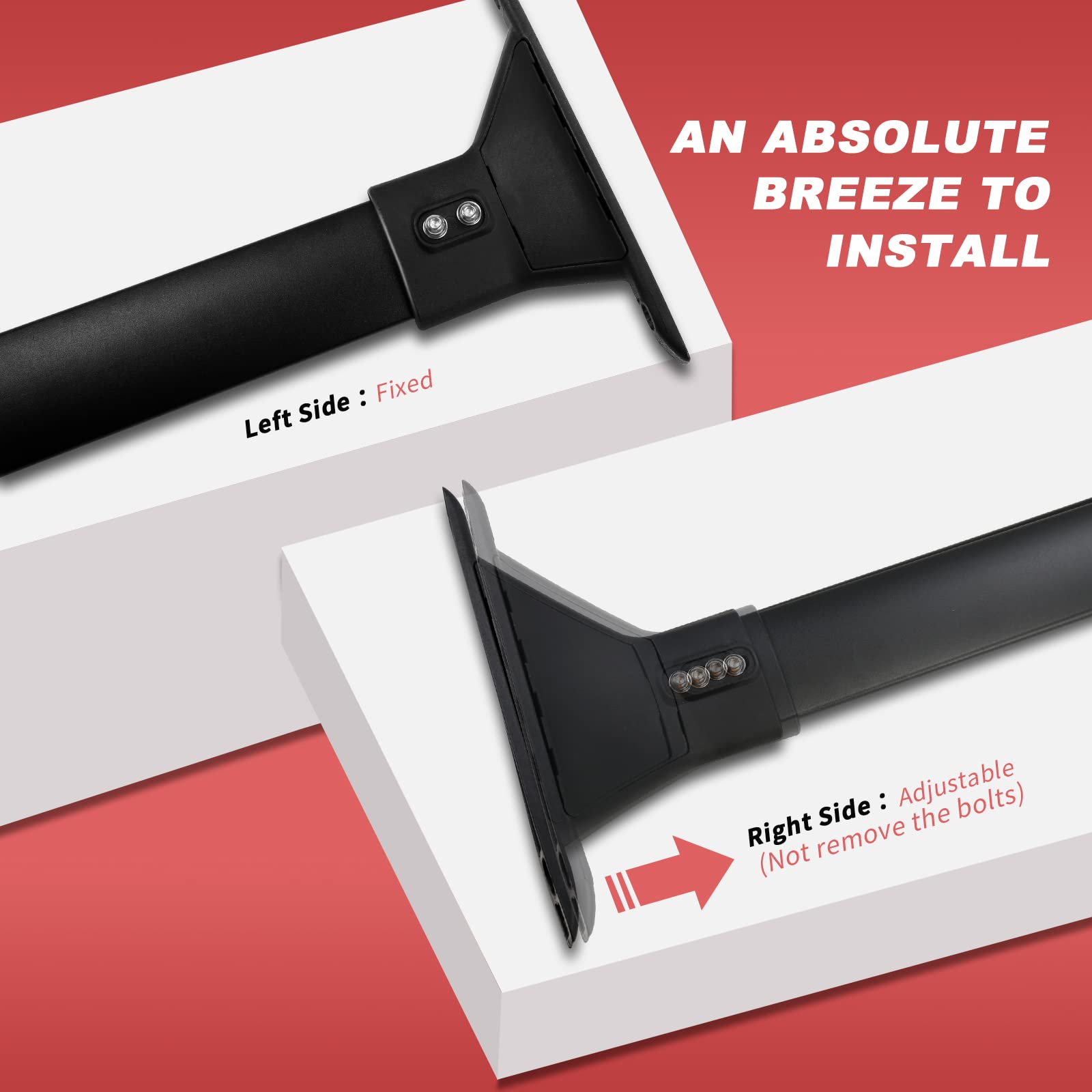 KINGGERI Roof Rack Cross Bars Compatible with Toyota Sienna 2021-2025, Aluminum Roof Rails Crossbars