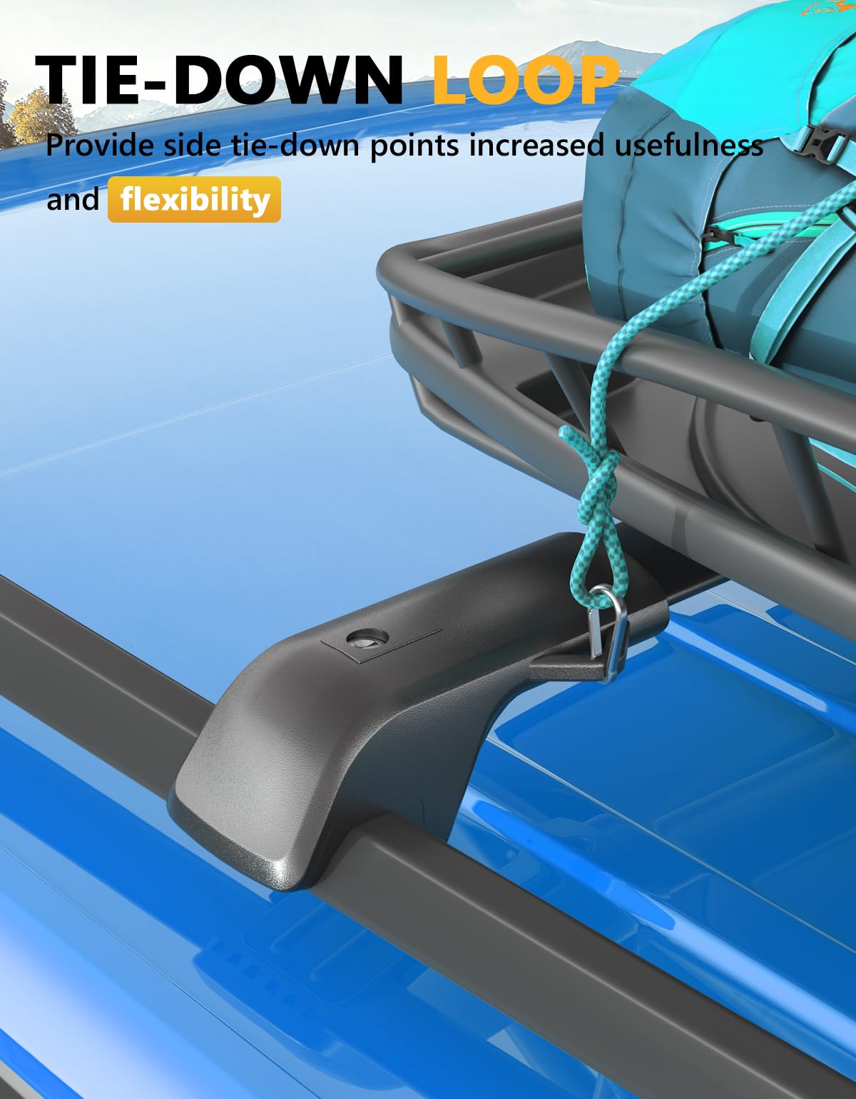 KINGGERI Roof Rack Cross Bars Compatible with Volkswagen VW Atlas 2017-2025 with Raised Side Rails(Not For Atlas Cross Sport)