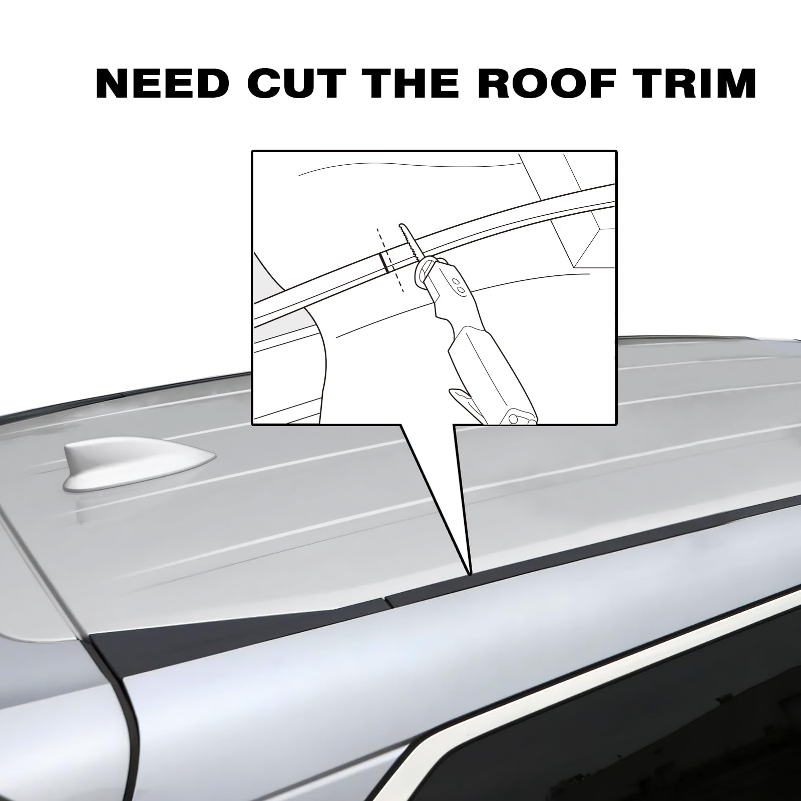 KINGGERI Roof Rack Cross Bars Fit for Honda CRV CR-V 2012-2016 (without Side Rails), Heavy Duty 260lbs Aluminum Roof Rails Crossbars