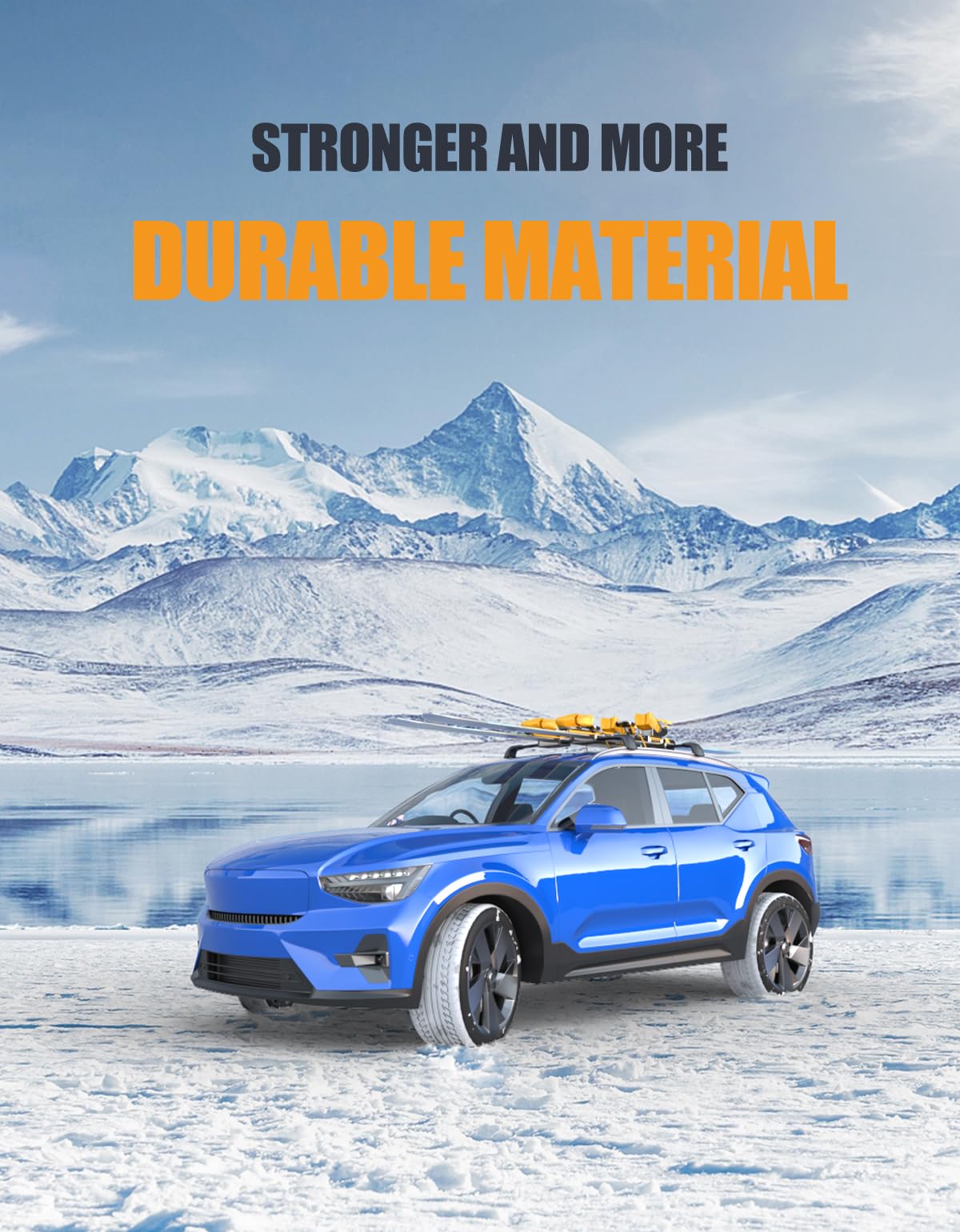 Lockable Roof Rack Cross Bars 220lbs Compatible with Volvo XC-40 XC40 2018-2025