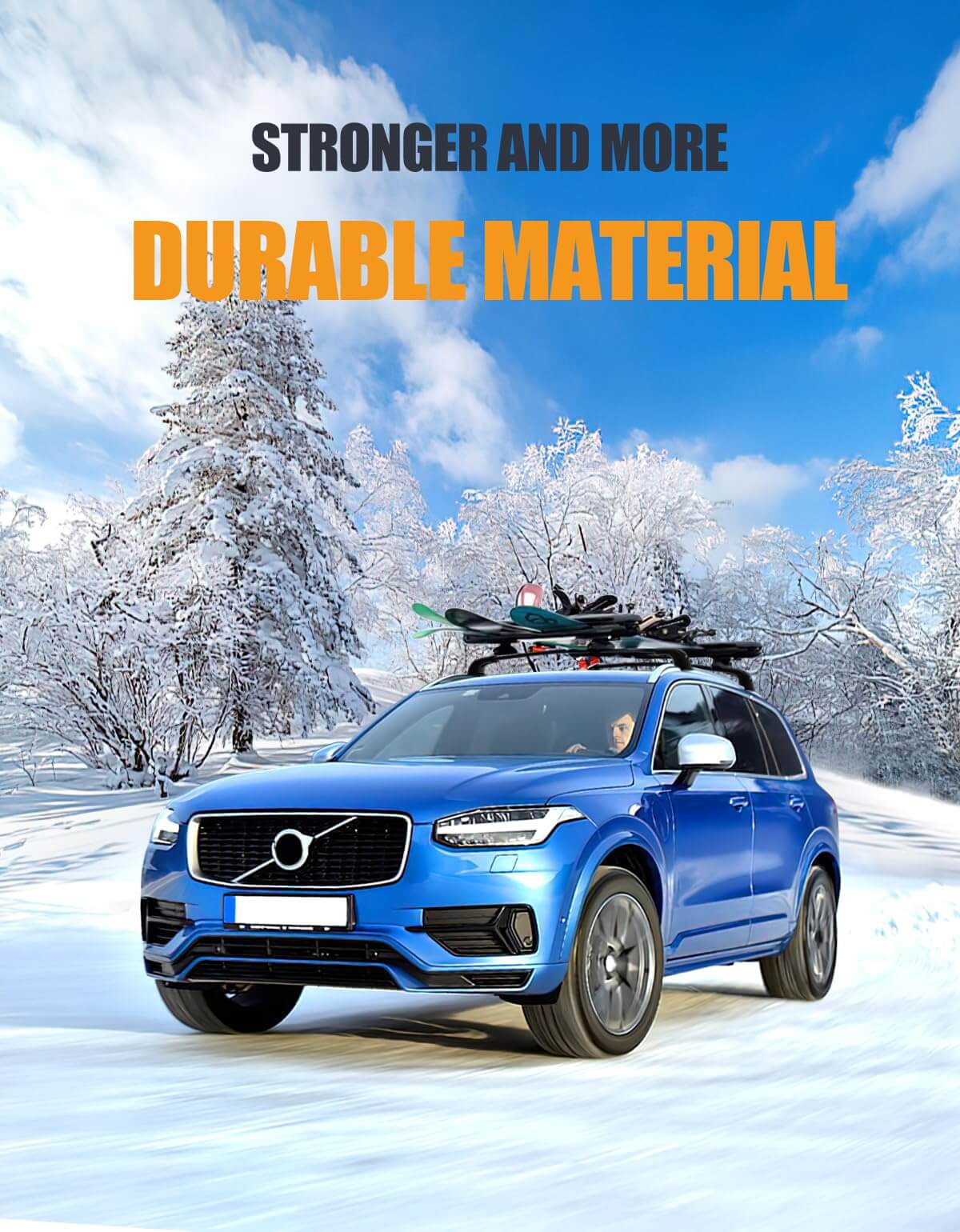 KINGGERI 220lbs Roof Rack Cross Bars Compatible with Volvo XC90 XC-90 2016-2025,Aluminum Roof Rails Crossbars